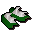 Green spiky vambraces