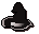 Black wizard hat (t)