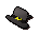 Black leprechaun hat