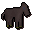 Black toy horsey