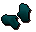 Teal gloves