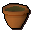 Filled plant pot